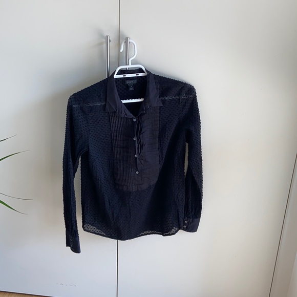 J. Crew Navy Button up Shirt - Picture 1 of 9